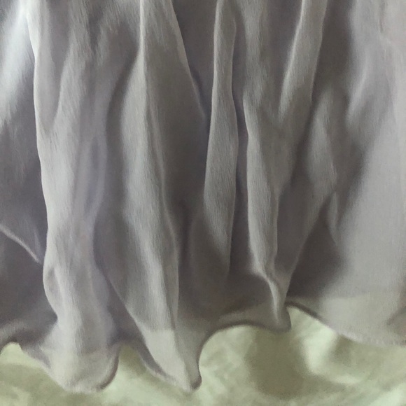 Donna Morgan Light Purple Silky Lined Dress - Picture 3 of 12